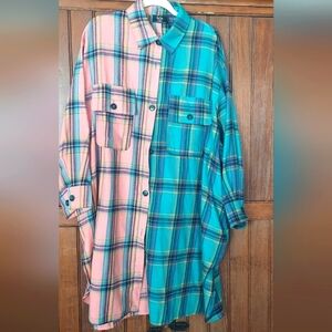 Dressed In Lala Split Flannel